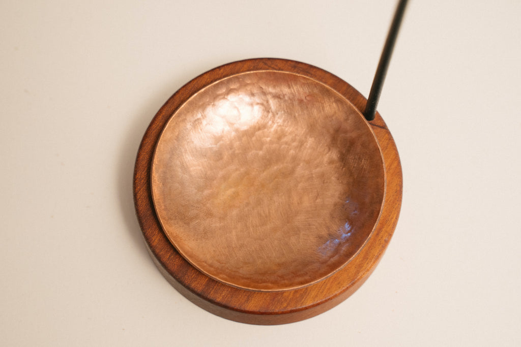 sora | hanging brass incense holder